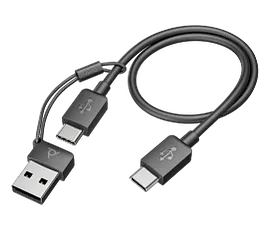 Poly Voyager Focus 2 USB-C-C Headset +USB-C/A Adapter