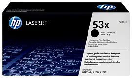 HP 53X High Yield Black Original LaserJet Toner Cartridge, Q7553X