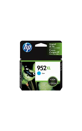 HP 952XL High Yield Cyan Original Ink Cartridge, L0S61AN#140