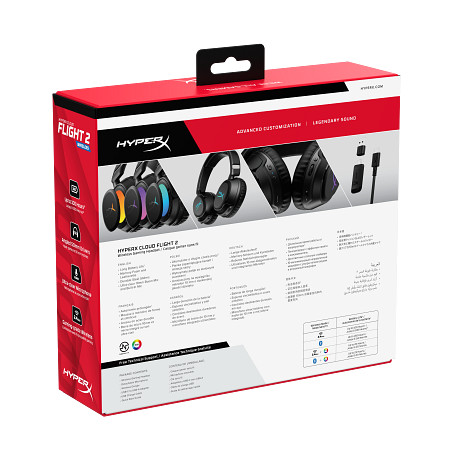 HP B5VC4AA HyperX Cloud Flight 2 – vezeték nélküli gamer headset (fekete)