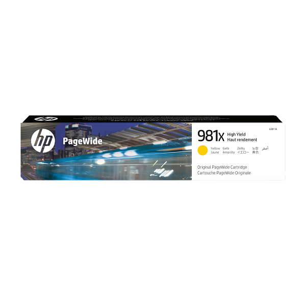 HP 981X Yellow High Yield Original PageWide Cartridge WW