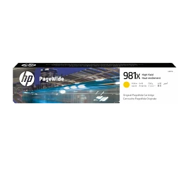 HP 981X High Yield Yellow Original PageWide Cartridge, L0R11A
