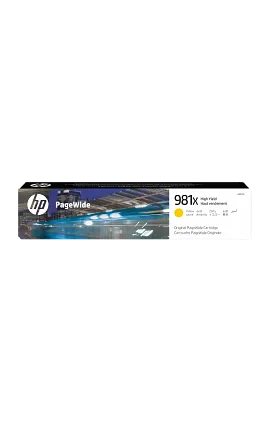 HP 981X High Yield Yellow Original PageWide Cartridge, L0R11A
