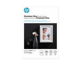 HP Premium Plus Photo Paper, Glossy, 80 lb, 4 x 6 in. (101 x 152 mm), 100 sheets CR668A