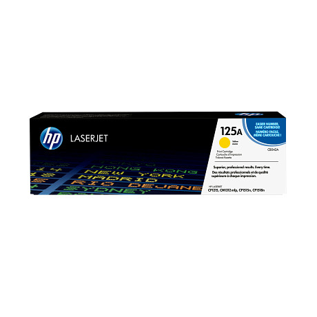 HP 125A CB542A Sárga toner / festékkazetta Color Laserjet CP1215 CP1217 CP1515 CP1518 CM1312 nyomtatókhoz (1400 old.)