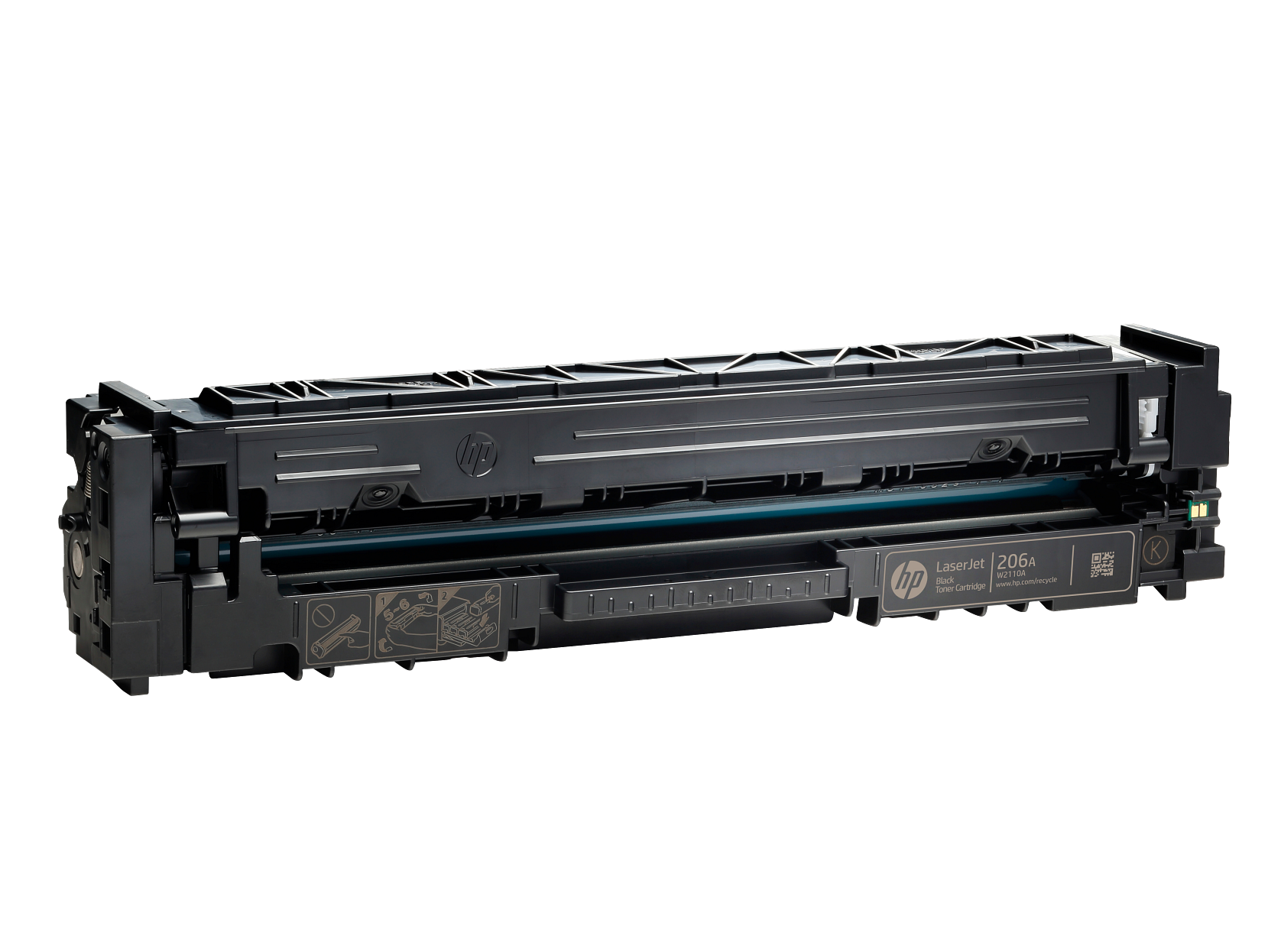 HP 206A Schwarz Original LaserJet Tonerkartusche, ~1.350 Seiten, W2110A - Bild 3 von 9