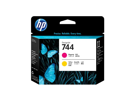 Ink Supplies, HP 744 Magenta/Yellow DesignJet Printhead, F9J87A