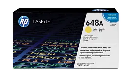 HP 648A Yellow Original LaserJet Toner Cartridge, CE262A