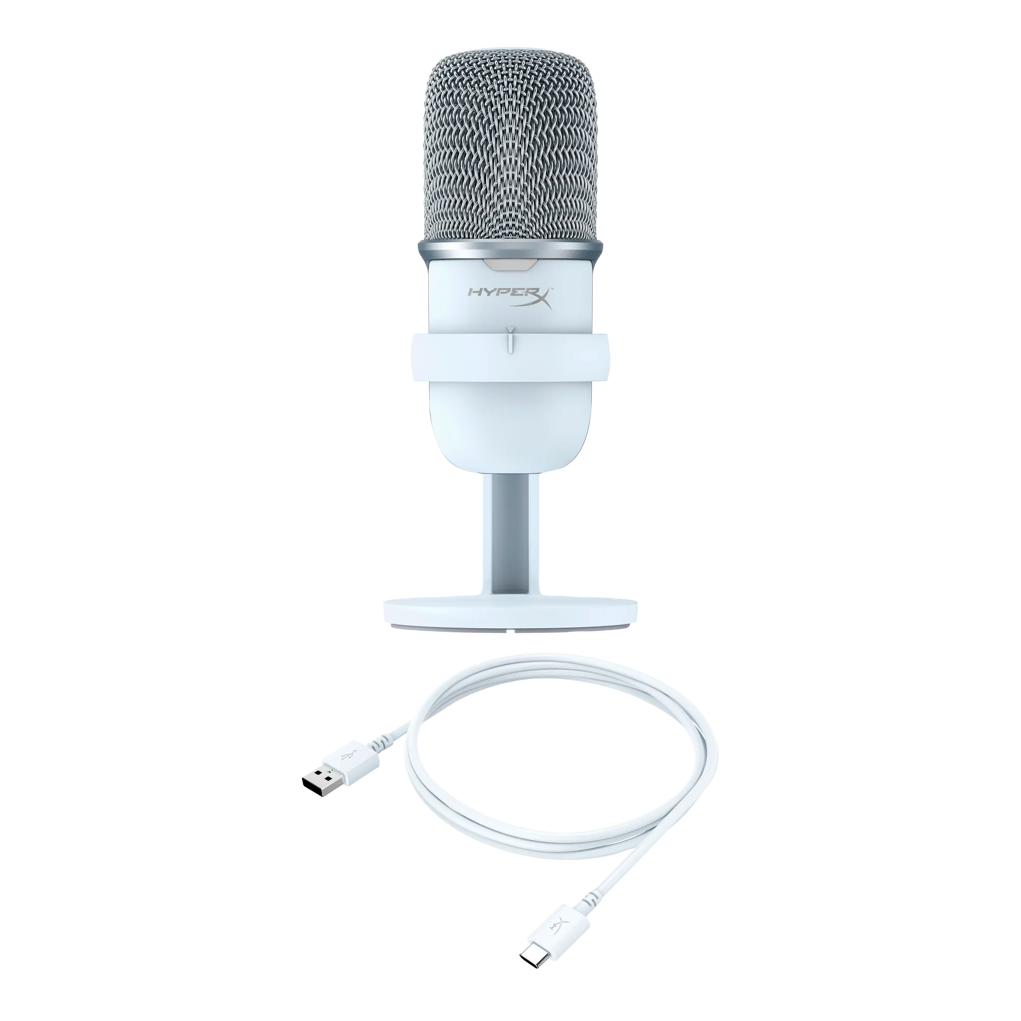 Kingston Hyper X SoloCast White USBスタンドアロンマイク (519T2AA) Invest in Long-Lasting Quality with HyperX Solocast USB Desktop