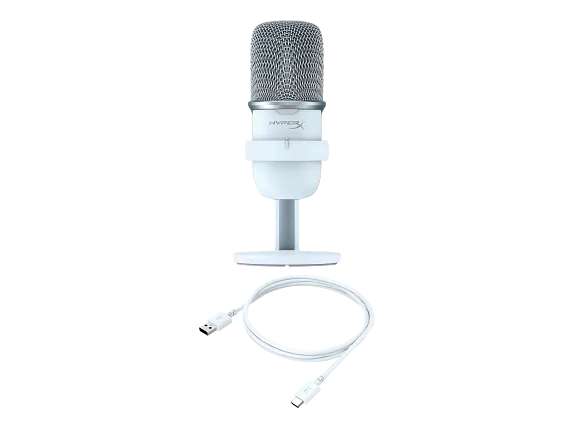 Series 2 of 12 HyperX Microphones, HyperX SoloCast - USB Microphone - White