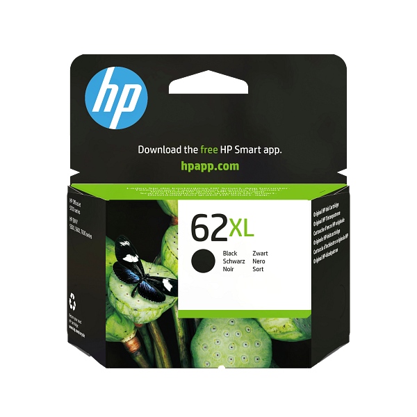 HP 62XL High Yield Black Original Ink Cartridge, C2P05-80048,C2P05AE