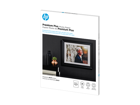 HP Premium Plus Photo Paper, Satin, 80 lb, 8.5 x 11 in. (216 x 279