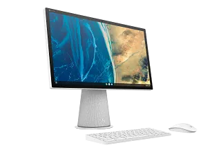 HP Chromebase All-in-One 22-aa0130xt Bundle Desktop, Chrome OS