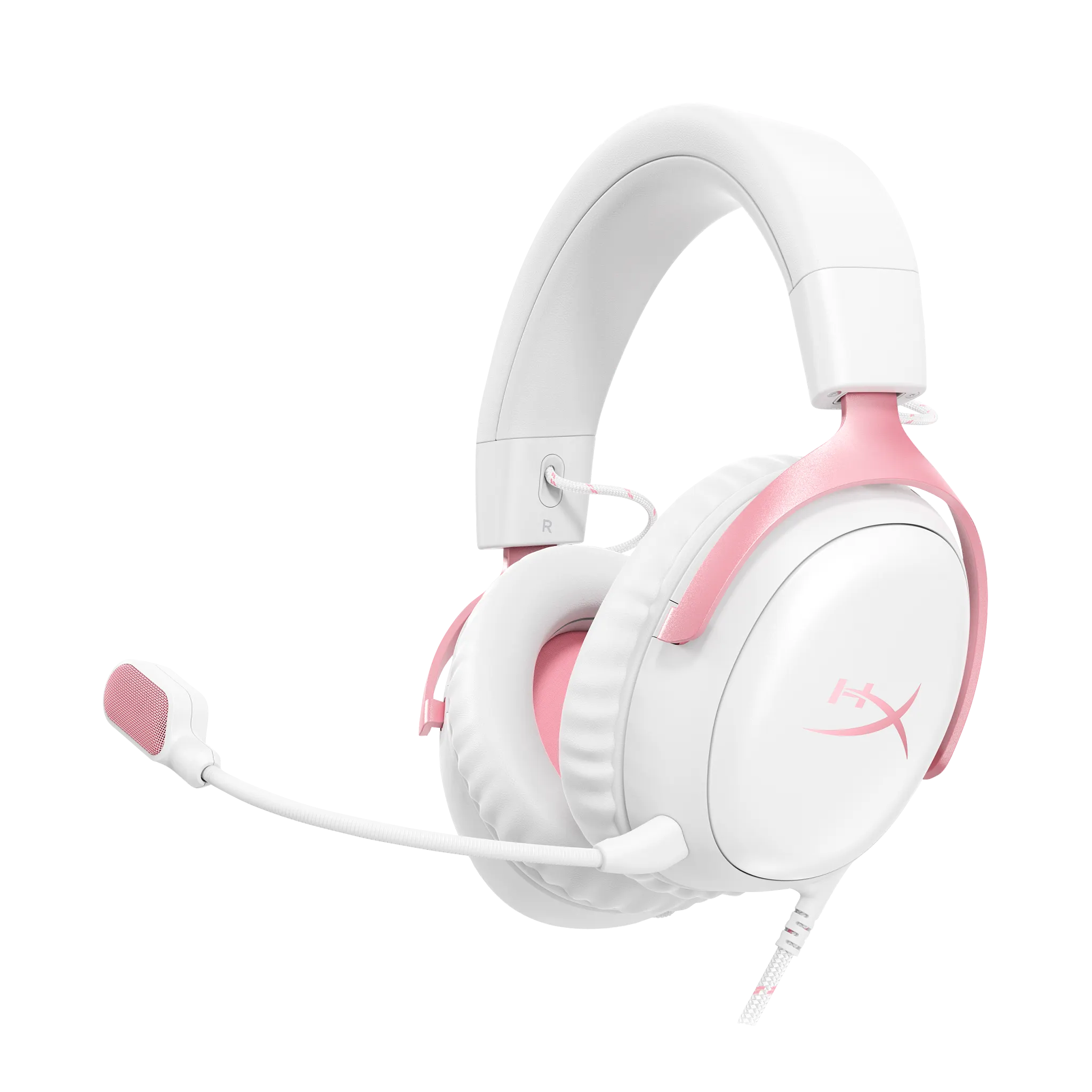 HyperX Cloud III Wired Gaming Headset – Awesome Sound For PC, PS5, PS4 & Switch (Pretty White-Pink)