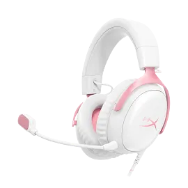 HyperX Cloud III - Gaming Headset (White/Pink)