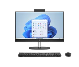 HP All-in-One 24-cr0055m PC, Windows 11 Home, 23.8", AMD Ryzen™ 5, 16GB RAM, 1TB SSD, FHD, Jet black