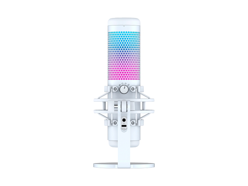 HyperX QuadCast S - USB Microphone (White-Grey) - RGB