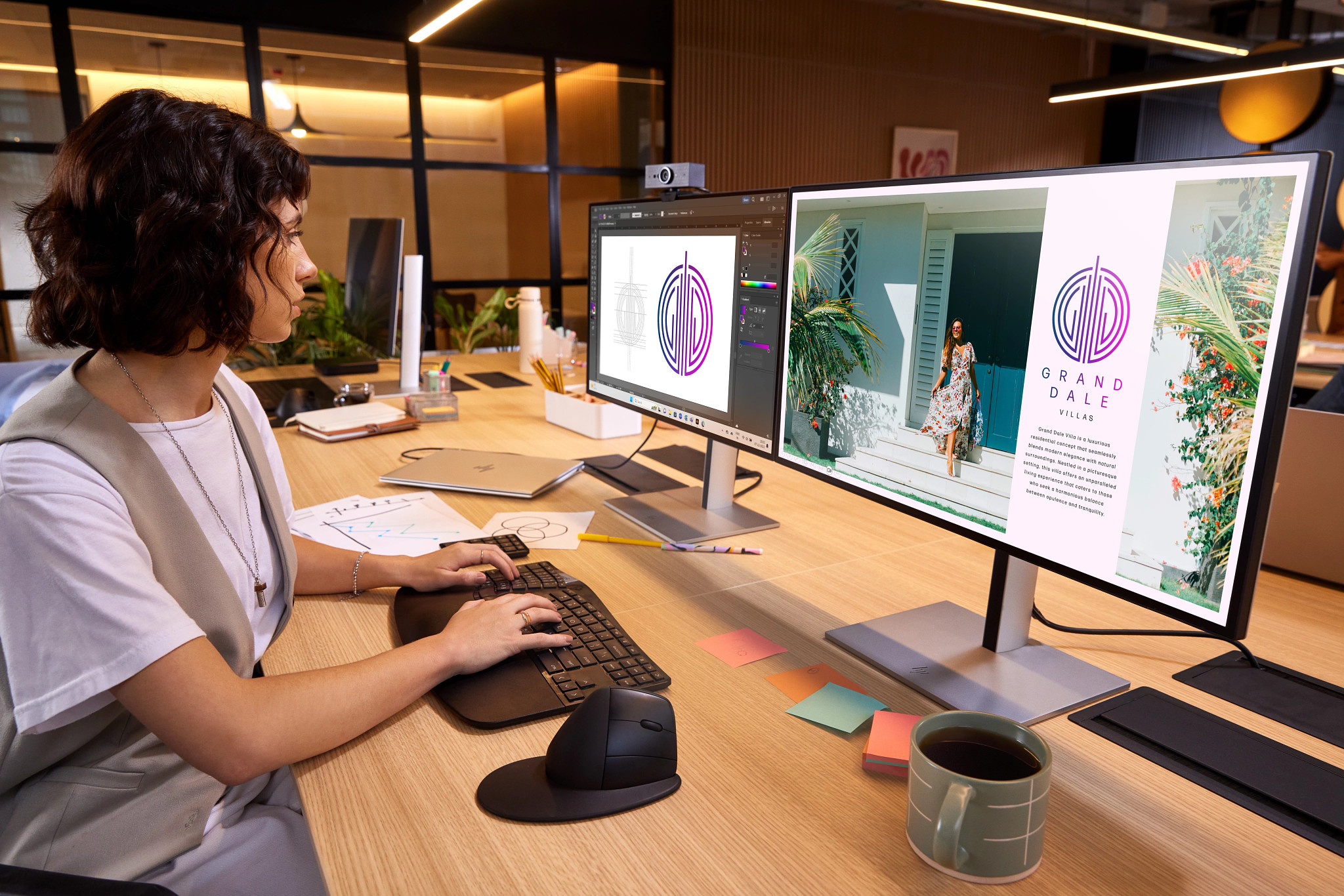 HP Series 7 Pro 27 inç QHD Monitör - 727pq | HP® Türkiye