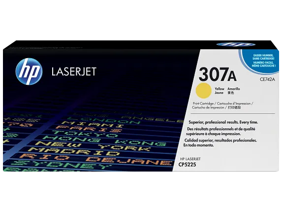 再値下★訳有期限切HP LaserJet 307ACE740A〜743A計11個 HP® 307A Yellow LaserJet Toner Cartridge (CE742A)