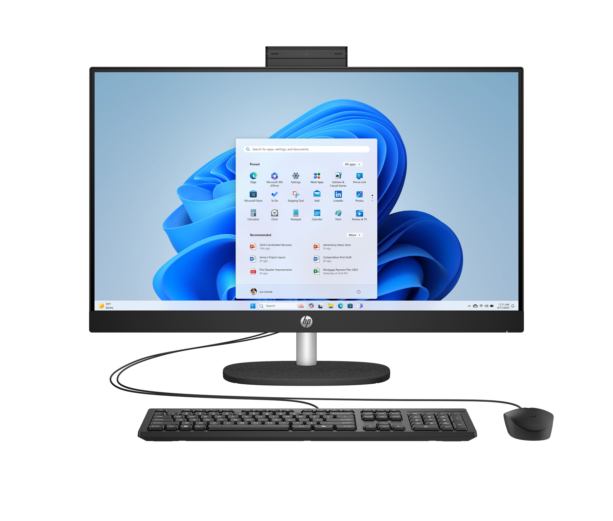 HP All-in-One Desktop AI 27-cr2075t PC