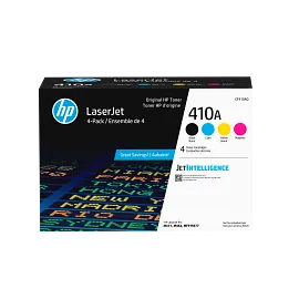 HP 410A 4-pack Black/Cyan/Magenta/Yellow Original LaserJet Toner Cartridges, CF410AQ