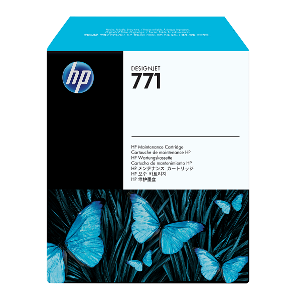 HP Designjet 771 Maintenance Cartridge, front facing