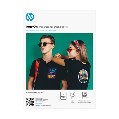 HP Iron-On Transfers for Dark Fabric A4 (210 x 297 mm) 10 sheets