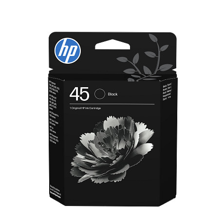 HP 45 fekete tintapatron eredeti 51645AE Deskjet 710 720 815 820 830 850 870 880 890 895 930 950 959 960 970 980 990 995 1100 1120 1125 1220 1280 1600 6122 6127 9300 sorozat; Officejet G55 G85 (930 old.)