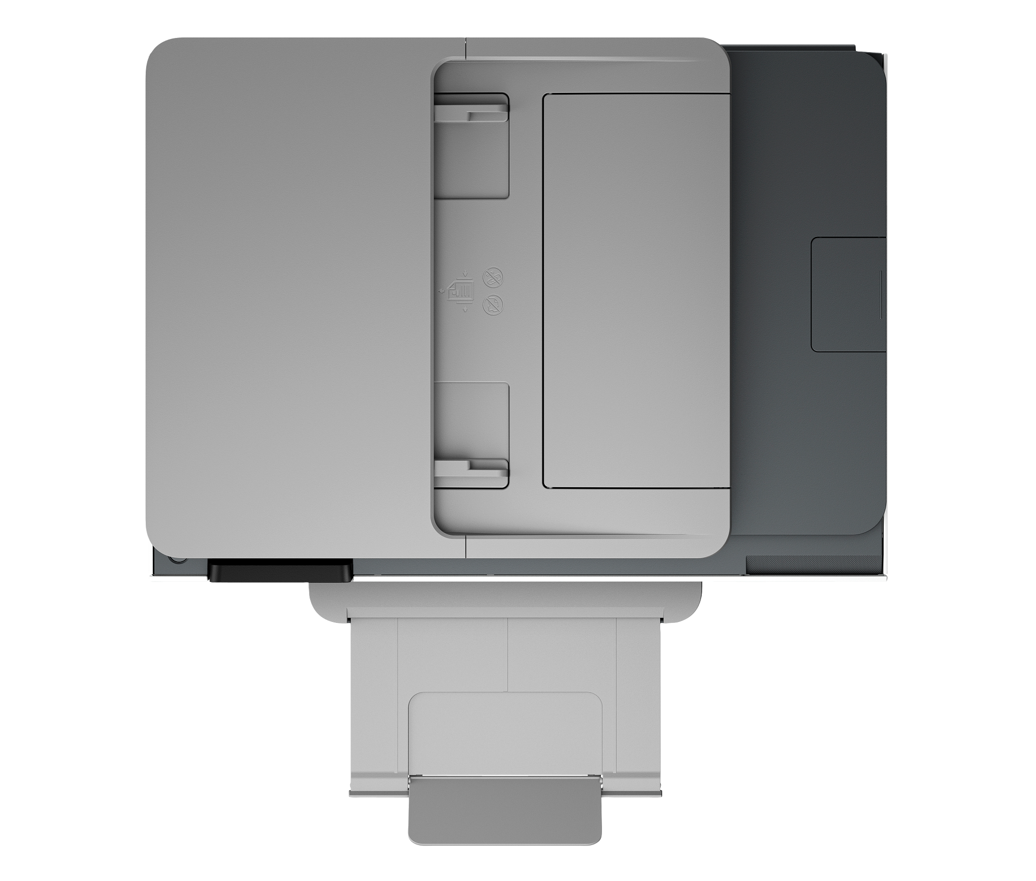 Top-down view of the HP OfficeJet Pro 8125e
