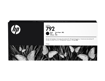 HP 792 775-ml Black Latex Ink Cartridge