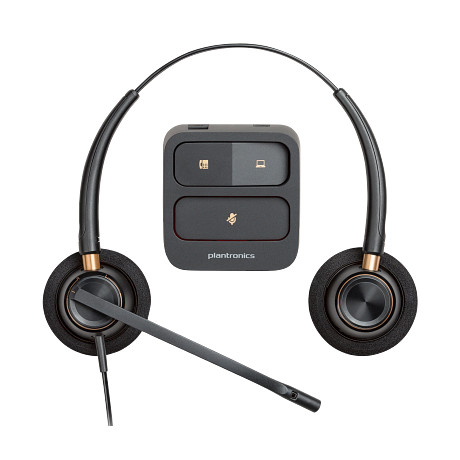 Poly EncorePro 520 kétfüles headset Quick Disconnect technológiával
