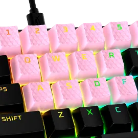 HyperX Rubber Keycaps - Gaming Accessory Kit - Pink (US Layout)