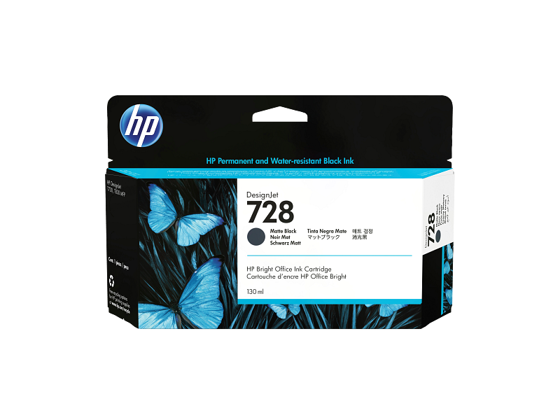 HP 728 130-ml Matte Black DesignJet Ink Cartridge | HP® Middle East HP 728 130-ml Matte Black DesignJet Ink Cartridge | HP® Middle East
