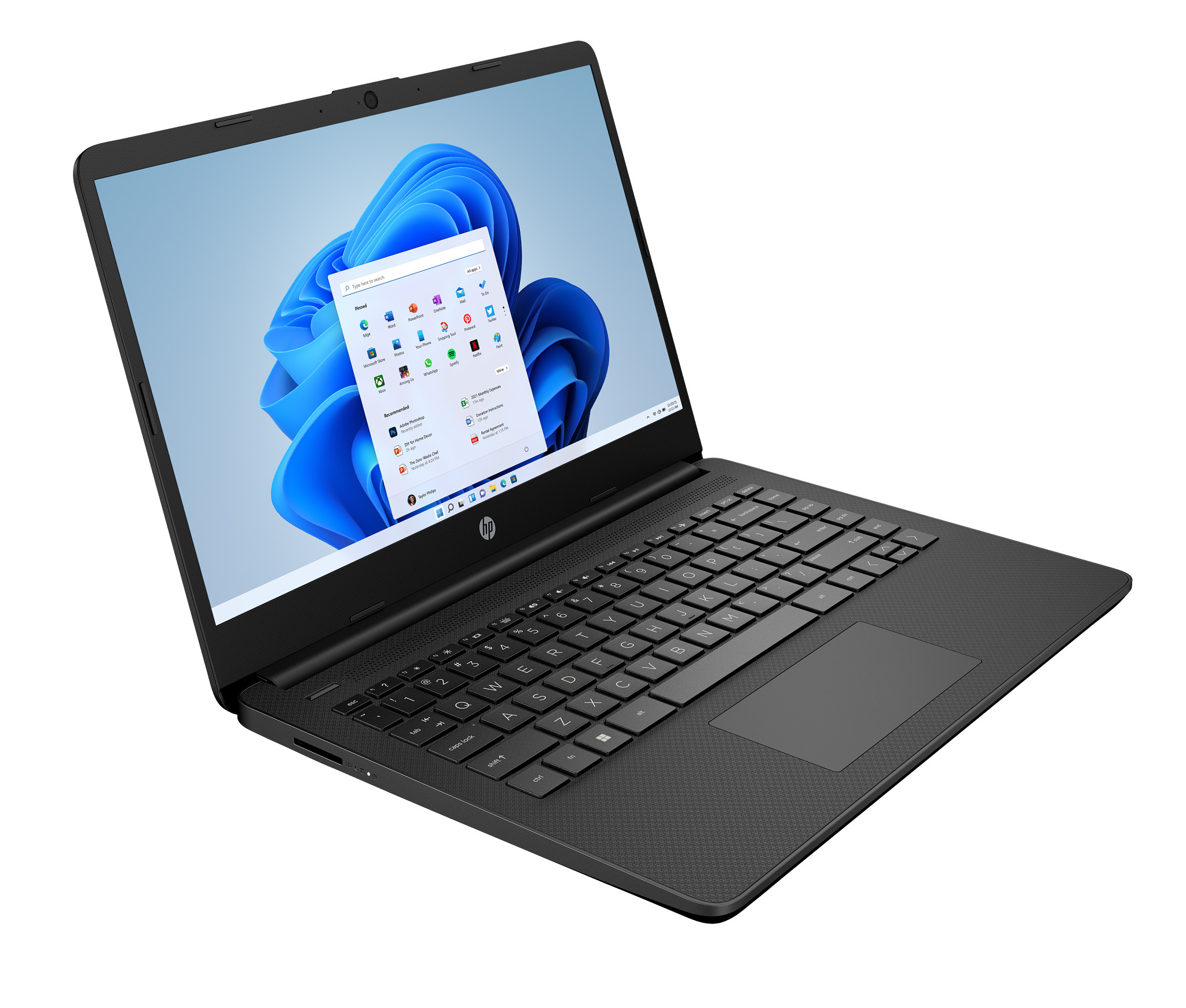 HP Laptop 14-dq0020nr 14", Windows 11 Home in S mode,  Intel® Celeron®, 4GB RAM, 64GB eMMC, HD, Jet black
