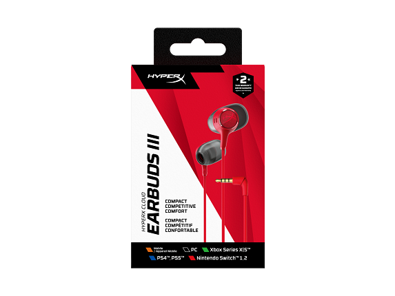 HyperX Cloud Earbuds III S Red