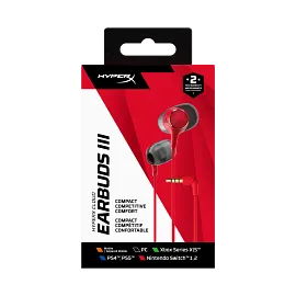 HyperX Cloud Earbuds III Red