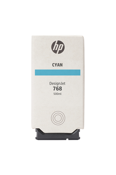 HP 768 500-ml Cyan DesignJet Ink Cartridge