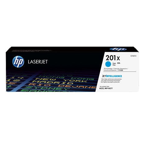 HP 201X CF401X nagy kapacitású ciánkék eredeti LaserJet M252 M274 M277 tonerkazetta (2300 old.)