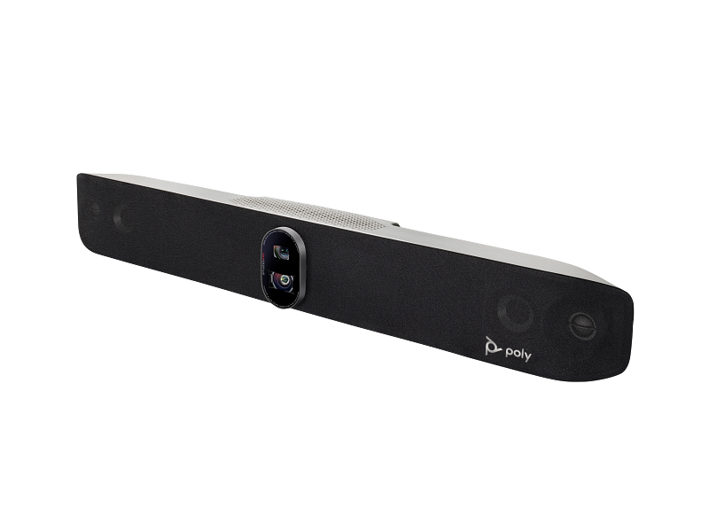Poly Studio X70 - Black, Video Bar - Left Facing