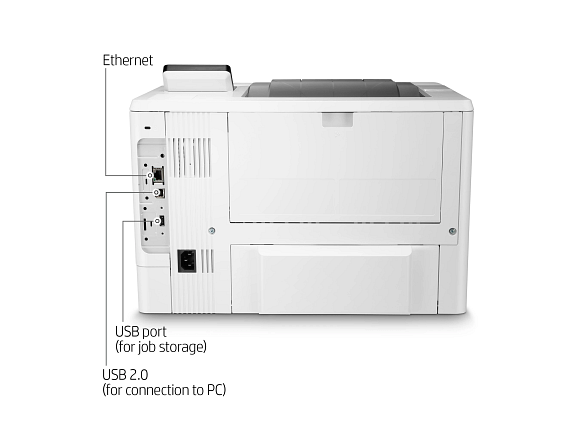HP LaserJet Enterprise M507n Laser Printer, Black And White Mobile Print Up to - Afbeelding 9 van 10