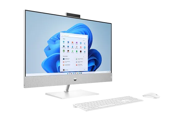 Series 6 of 6 HP Home Desktop PCs, HP Pavilion 27-ca2025t AiO PC, 27", Intel® Core™ i5, 16GB RAM, 512GB SSD, 1TB HDD