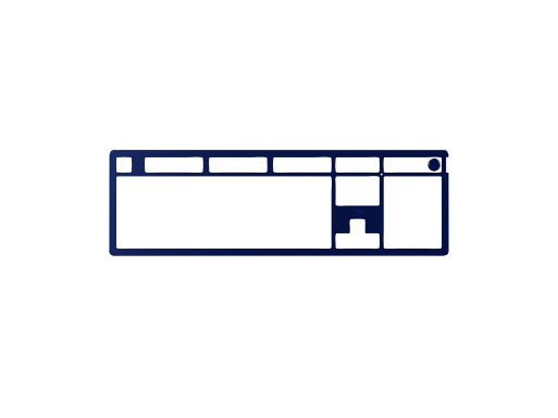 HyperX Top Plates Alloy Rise Navy Blue