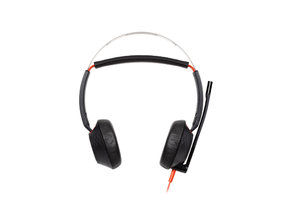 Micro-casque Poly Blackwire 5220 stéréo USB-C + connexion 3,5 mm + adaptateur USB-C/A