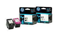 HP 63 3-pack Black/Tri-color Original Ink Cartridges