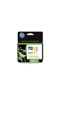 HP 712 3-pack 29-ml Yellow DesignJet Ink Cartridge