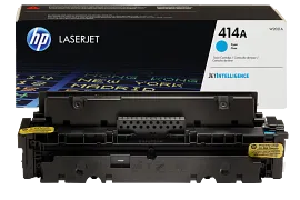 HP 414A Cyan Original LaserJet Toner Cartridge, W2021A