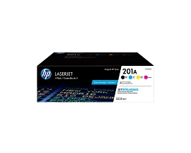 HP 201A 4-pack Black/Cyan/Magenta/Yellow Original LaserJet Toner Cartridges, CF400AQ1