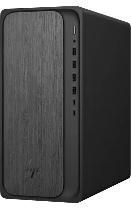 HP OmniDesk Desktop M02-0085m PC, Windows 11 Home, AMD Ryzen™ 7, 16GB RAM, 1TB SSD, Gray wood