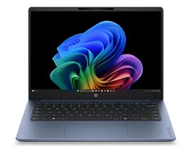 HP OmniBook 3 Laptop Next Gen AI 14, Windows 11 Home, 14", Snapdragon® X, 16GB RAM, 256GB SSD, 2K, Starlit blue