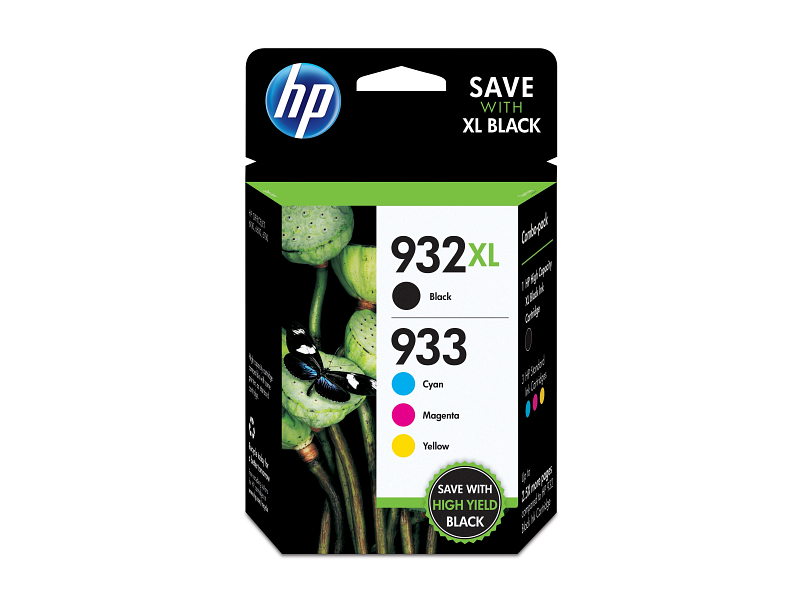 HP 932XL Black/933XL Cyan/Magenta/Yellow 4-pack Original Ink